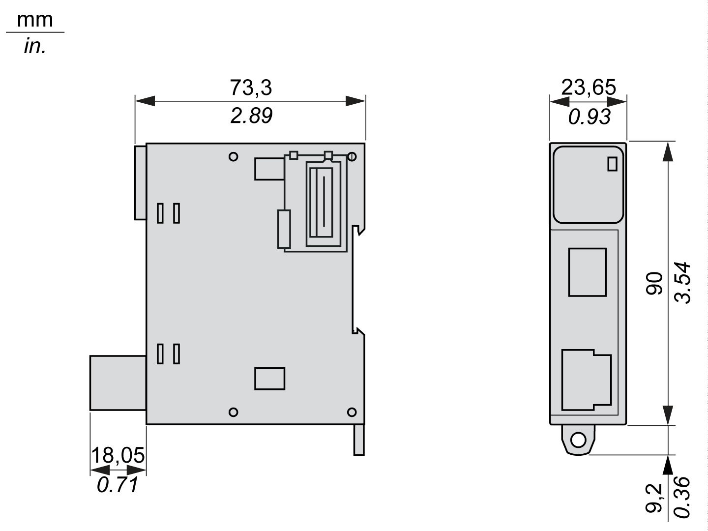 TM3XREC1 – Kenndaten